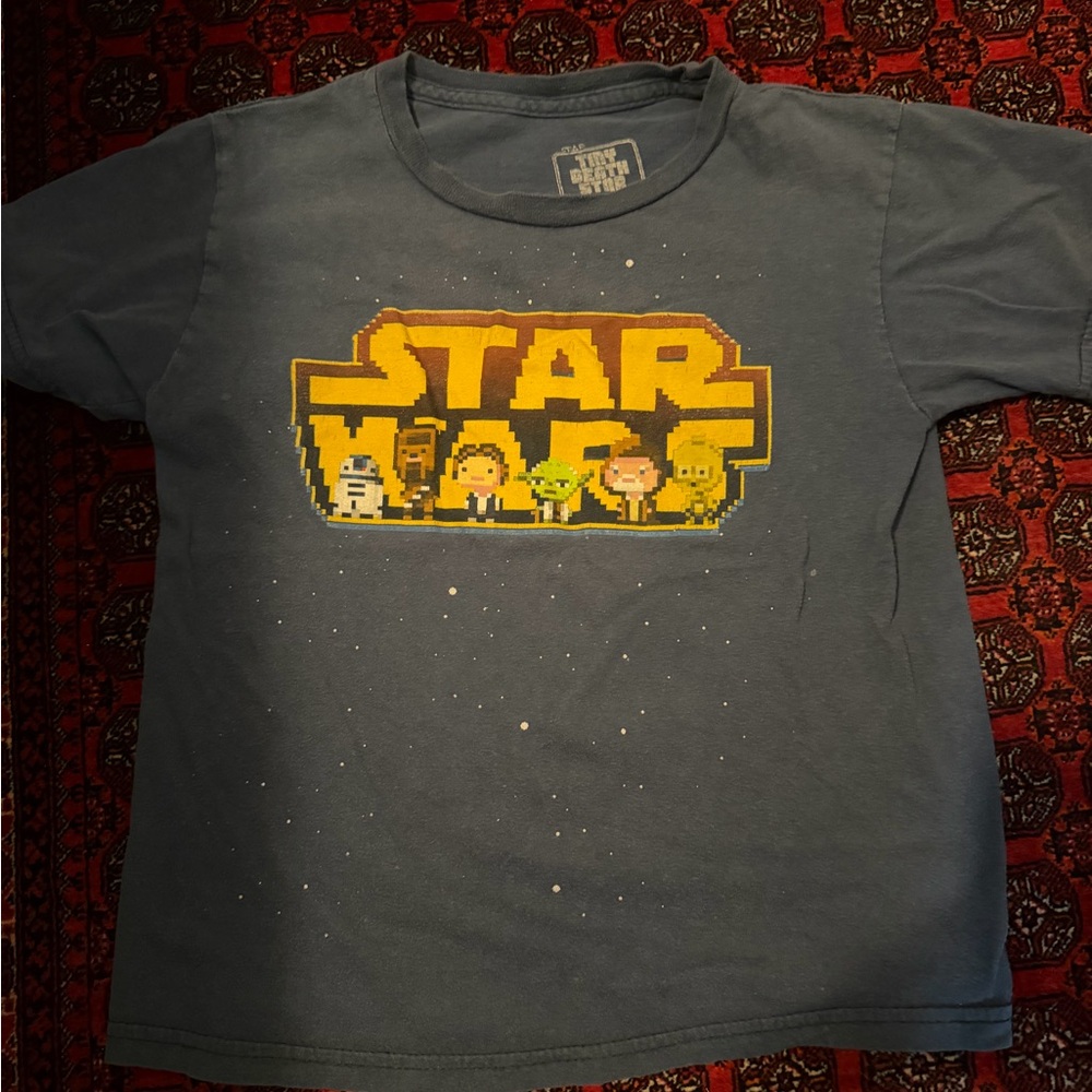 Star Wars Kids Pixel Art T-Shirt - Gray